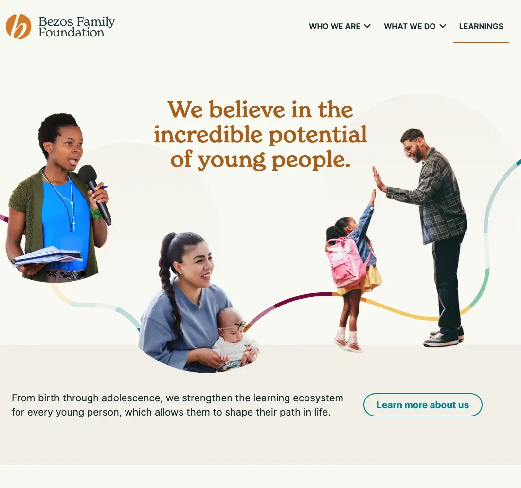 Bezos Family Foundation screenshot